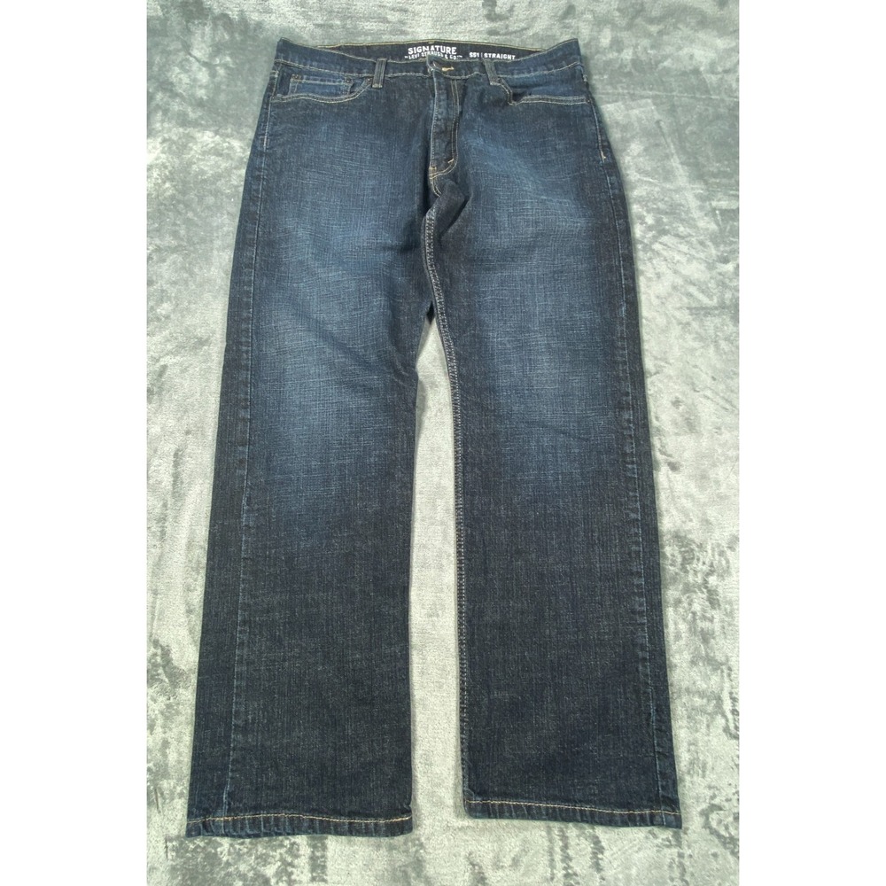 Levis S51 Jeans Fits 34x29 Mens Blue Signature Straight Leg Fade Denim Classic